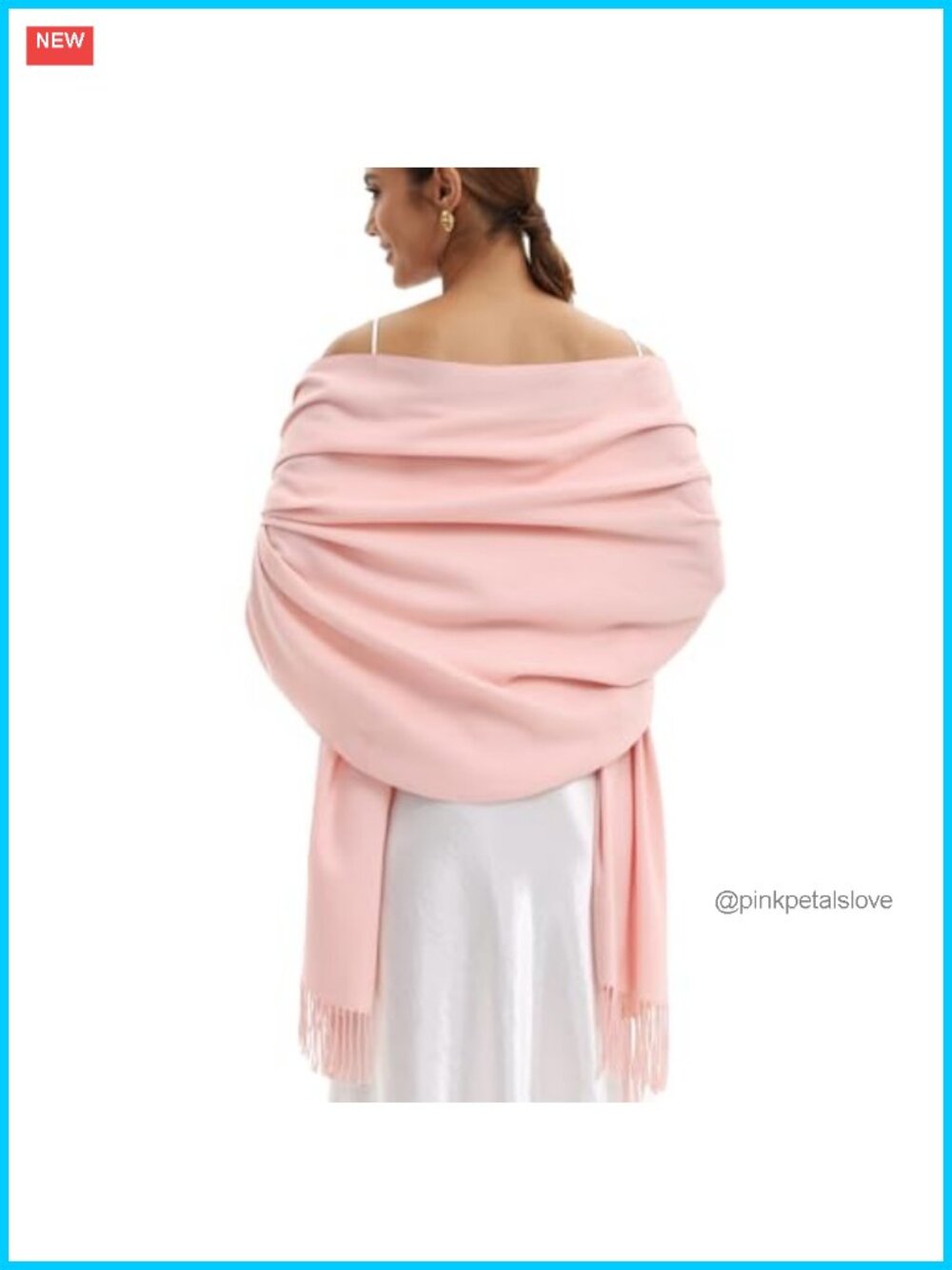 Soft Viscose Blend Pashmina Scarf Shawl Wrap for Wedding Evening Party